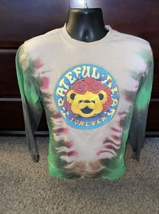 Grateful Dead Sweater Womens Sz XS Forever Teddy Bear Tie Dye Jumper Sweatshirt - Picture 1 of 6