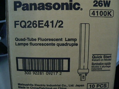 Panasonic 2 Pin Quad Tube Fluorescent Lamp Bulb  FQ26E41/2 - Image 1 of 4