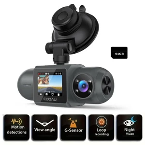 4K Dash Camera Front Interior Dual 2.5K 1080P Dash Cam WiFi & GPS with Free 64GB - Picture 1 of 10