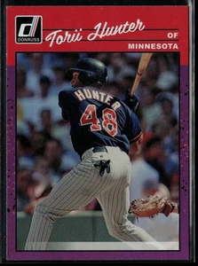 2023 Donruss Holo Purple #272 Torii Hunter Retro - Picture 1 of 2