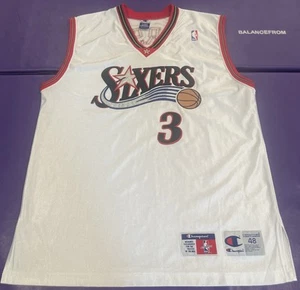 Vintage Authentic 90’s Champion Philadelphia 76ers Allen Iverson #3 Trikot 48 - Bild 1 von 6