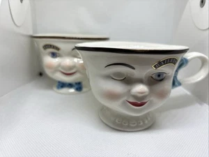 Vintage Set Baileys Face Teetassen His & Hers "Yum Yum" Ltd Edition 1996 - Bild 1 von 14