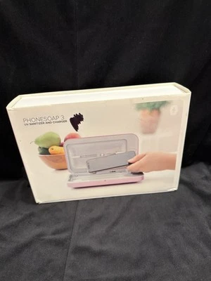 Smartphone PhoneSoap 3 UV desinfetante e carregador - Rosa - Nova caixa aberta - Imagem 1 de 3