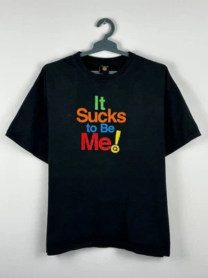 Avenue It Sucks To Be Me Vintage Humor Faded T Shirt Size XL - Imagem 1 de 4