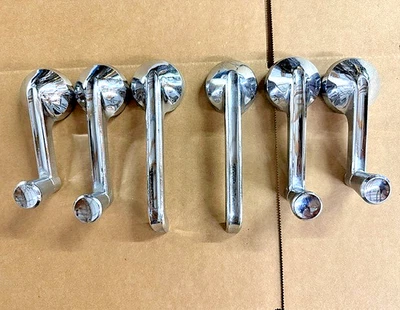 1955-59 PLYMOUTH MANIJAS DE PUERTA INTERIORES MANIVELAS DE VENTANA MOPAR RESTO VARILLA CIRCA AÑOS 50? Foto 1 de 4