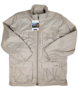 NWT EXOFFICIO Multiplicity Jacket L Hood Convertible Vest White Sand Lightweight - Picture 1 of 19
