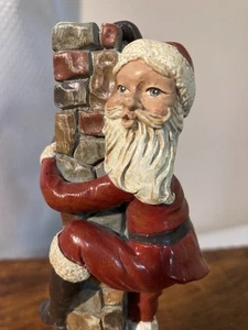 1992 Jim Shore Chimney Santa #1558/7000 Christmas Santa Table Decor - Picture 1 of 13