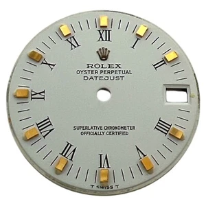 Genuine Rolex Oyster Perpetual Datejust 31mm Roman Dial White & Gold 68273 - Picture 1 of 4