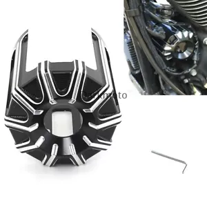 CNC Oil Filter Cover Cap Black Trim For Harley Touring Electra Glide Motorcycle - Bild 1 von 12