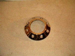 Chrome Front Wheel Rim Hub Cap For 96-06 Harley Softail FXST FLST 09-091 - Foto 1 di 4