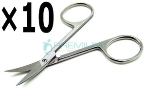 10 Pcs Iris Scissors Curved 3.5" Surgical Dental Veterinary Tools UPGRADED  - Picture 1 of 5