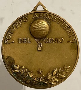 GRUPPO AEROSTIERI DEL GENIO MED. Ia G.M 1915.1918 REGIA AERONAUTICA DIRIGIBILI - Foto 1 di 6