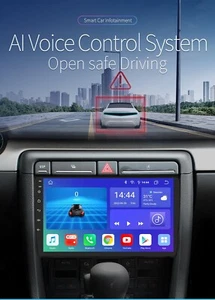 9" Carplay Android 12 GPS Navi Autoradio 64G für Audi A4 2000-2009 8-Core RDS FM - Bild 1 von 12
