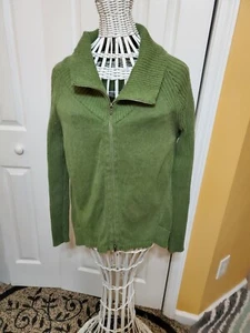 Cárdigan delantero para mujer Eileen Fisher talla XS verde con cremallera  - Imagen 1 de 10