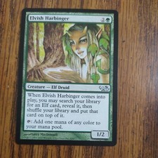 MTG Elvish Harbinger Duel Decks: Elves vs Goblins 4/62 Regular Uncommon