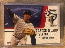 Barrett Loseke 2019 Choice Staten Island Yankees Arkansas Tulsa OK RC Rookie