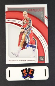 Cody Rhodes - 2022 Panini Immaculate Collection WWE Base Card #66 - Red SP 29/40