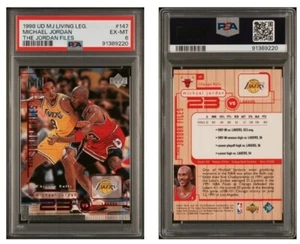 1998 UD MICHAEL JORDAN /WITH KOBE BRYANT #147 JORDAN FILES PSA 6 CLEAN SLAB - Picture 1 of 6