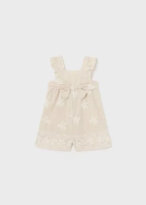 TUTA TUTINA VESTITO NEONATA MAYORAL 1846 COTONE 39 BEIGE ORIGINALE PE 2024 - Picture 1 of 3
