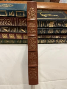 TWO PLAYS-CHERRY ORCHARD THREE SISTERS Easton 1977 Hardcover Leather Ed 100 Book - Imagen 1 de 7