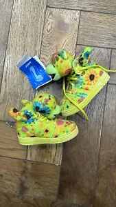 Adidas Jeremy Scott Kids Shoes Sneaker Teddy Bear Psychedelic 4K Baby Size - Picture 1 of 11
