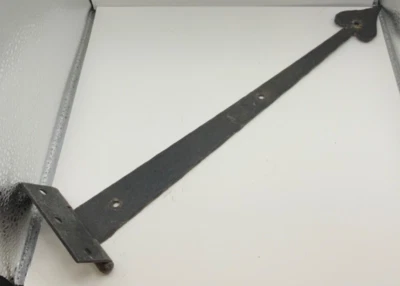 Bisagra de puerta de cobertizo de granero de hierro forjado vintage (E) Foto 1 de 3