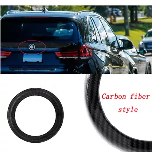 Stivali di copertura anello distintivo posteriore in fibra di carbonio nero per BMW X5 X6 X5M F15 F16 F85 F86 - Foto 1 di 8