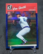 Lee Smith 1990 Retro Blue Holo Foil 2023 Panini Donruss Card #267 Chicago Cubs