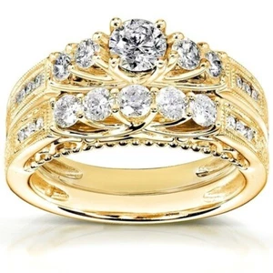 Stainless Zirconia CZ Promise Ring Couple Wedding Band Gift Couples 5-12 - Picture 1 of 1