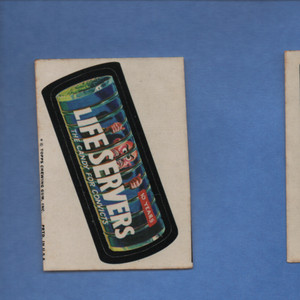 1973 TOPPS WACKY PACKAGES STICKER CARD LIFE SERVERS CANDY FOR CONVICTS NM
