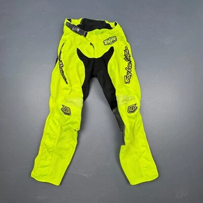 Брюки Troy Lee Designs GP молодежные 26 неоново-желтые для мотокросса MX BMX гоночная экипировка - Изображение 1 из 4