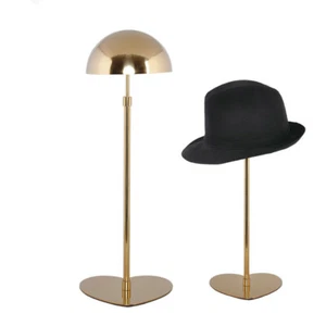Oro Rosa Acero Inoxidable Ajustable Sombrero Gorra Exhibición Soporte Portadores - Imagen 1 de 2