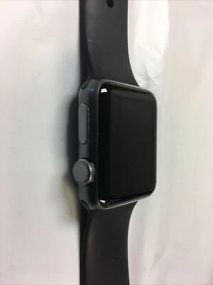 Apple Watch Sport 38mm Aluminum Case Black Sport Band - (MJ2X2LL/A) 4274600-03 - Image 1 of 4