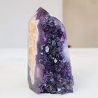90g Natural violet Amethyst Quartz Crystal Druzy Obelisk Wand Healing S637