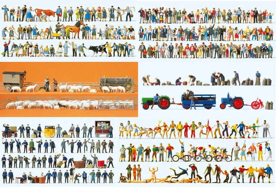 Preiser H0 Super-Set Figuren, freie Auswahl, Neuware in OVP - Bild 1 von 1