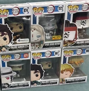 LOTE DE 6 figuras exclusivas Funko Pop DEMON SLAYER - Imagen 1 de 7