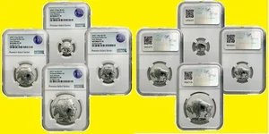 2023 Silver Buffalo 4 coins Set Fractional NGC RV PR 70 Early Release FIJI mint - Picture 1 of 9