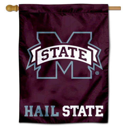 Mississippi State Bulldogs Hail State House Banner Flag Cover