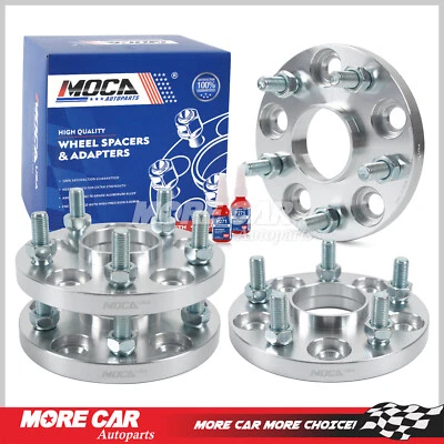 4PC Silver Wheel Spacers 5x4.5" 12x1.5 Stud 60.1mm for Lexus ES250 Toyota Camry - Image 1 of 4