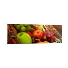 Impression sur Verre 160x50cm Tableaux Image Panier en osier fruits l�gumes