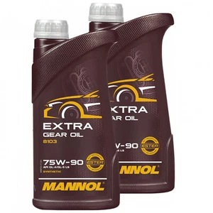 Motorrad Schalt Getriebeöl MANNOL Extra 75W-90 API GL 4 2x 1 Liter Getriebe - Bild 1 von 6