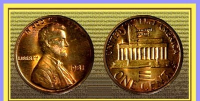 1981 Double Struck in Collar Mint Error Lincoln Cent 1c NGC MS-64RB Pop 1/0 - Image 1 of 4