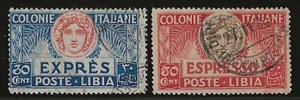 1921 Colonie italiane (Libia) - Serie completa Espressi 30 e 50 c. usata - Picture 1 of 1