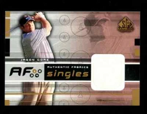 MINT 2003 Upper Deck SP Game Used Relic Authentic Fabrics #AF-JG Jason Gore - Picture 1 of 2
