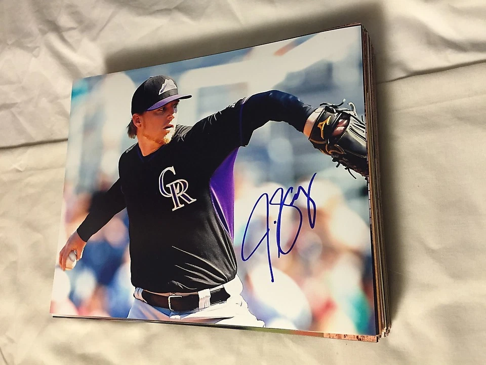 JON GRAY COLORADO ROCKIES SIGNED AUTOGRAPHED 8X10 PHOTO W/COA 2 - Image 1 of 1