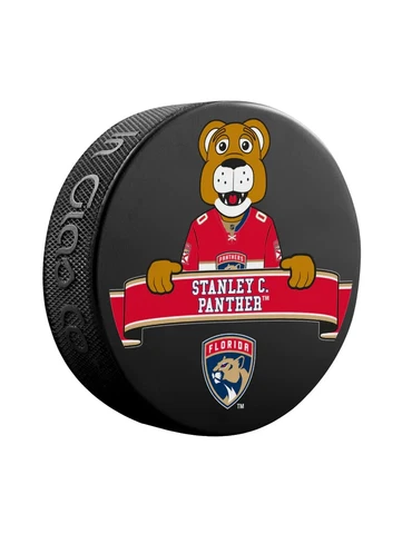 Official NHL Licensed puck of the Florida Panthers' Mascot "Stanley C. Panther" Cover