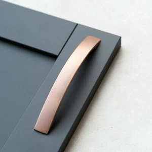 20x Kitchen Cupboard Handles 160mm Brushed Copper Bridge Cabinet Door Drawer - Picture 1 of 5