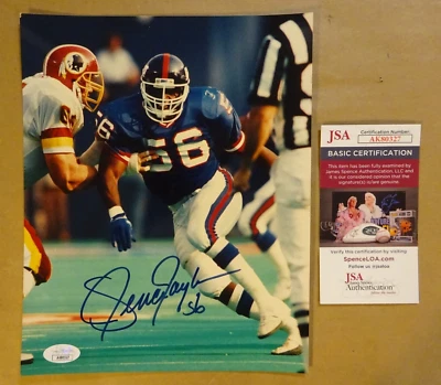 Autographed Lawrence Taylor Signed 8"x10" Photo NFL New York Giants JSA COA - Image 1 of 4