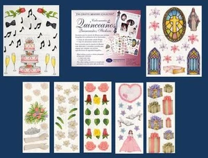 NEW Creative Memories QUINCEANOS Sticker Pack, Church Window, Wedding, Formal - Picture 1 of 1