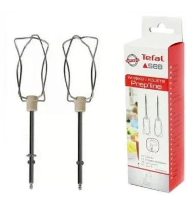 Coppia di 2 Fruste per Emulsionare Sbattitore Tefal Ricambi Mixer Prep'line 200 - Immagine 1 di 4